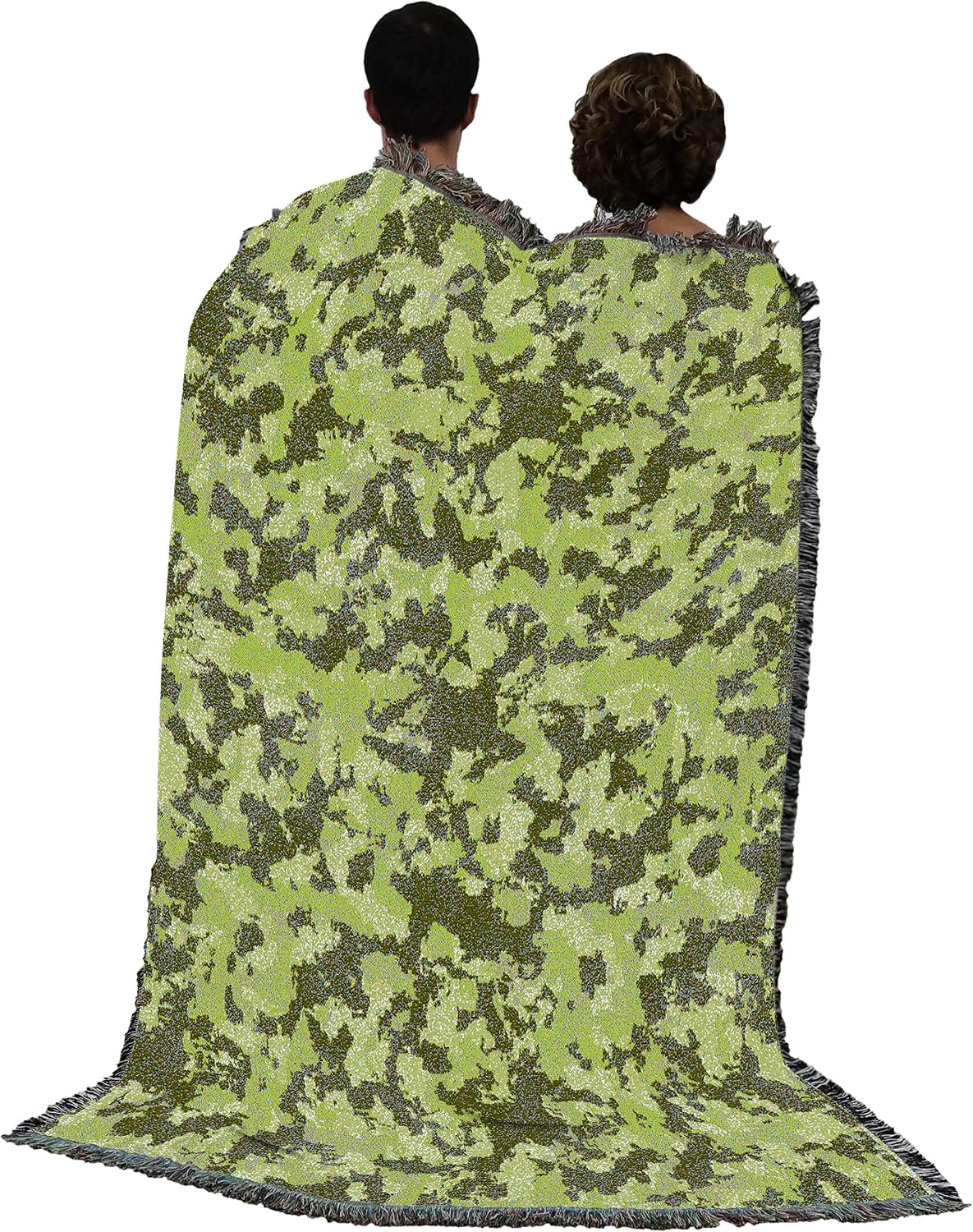 Pure Country Weavers Camo Woods Blanket - Gift Tapestry Throw Woven from Cotton - Made in the USA (72x54)