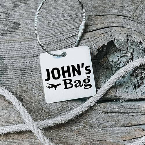 Miniatura 5 de Papa's Bag Luggage Tag Personalized Luggage Tag Personalized Name Traveler Traveling Gift Luggage Tag Plane Grandpa Bag Find Luggage Gramps Gift