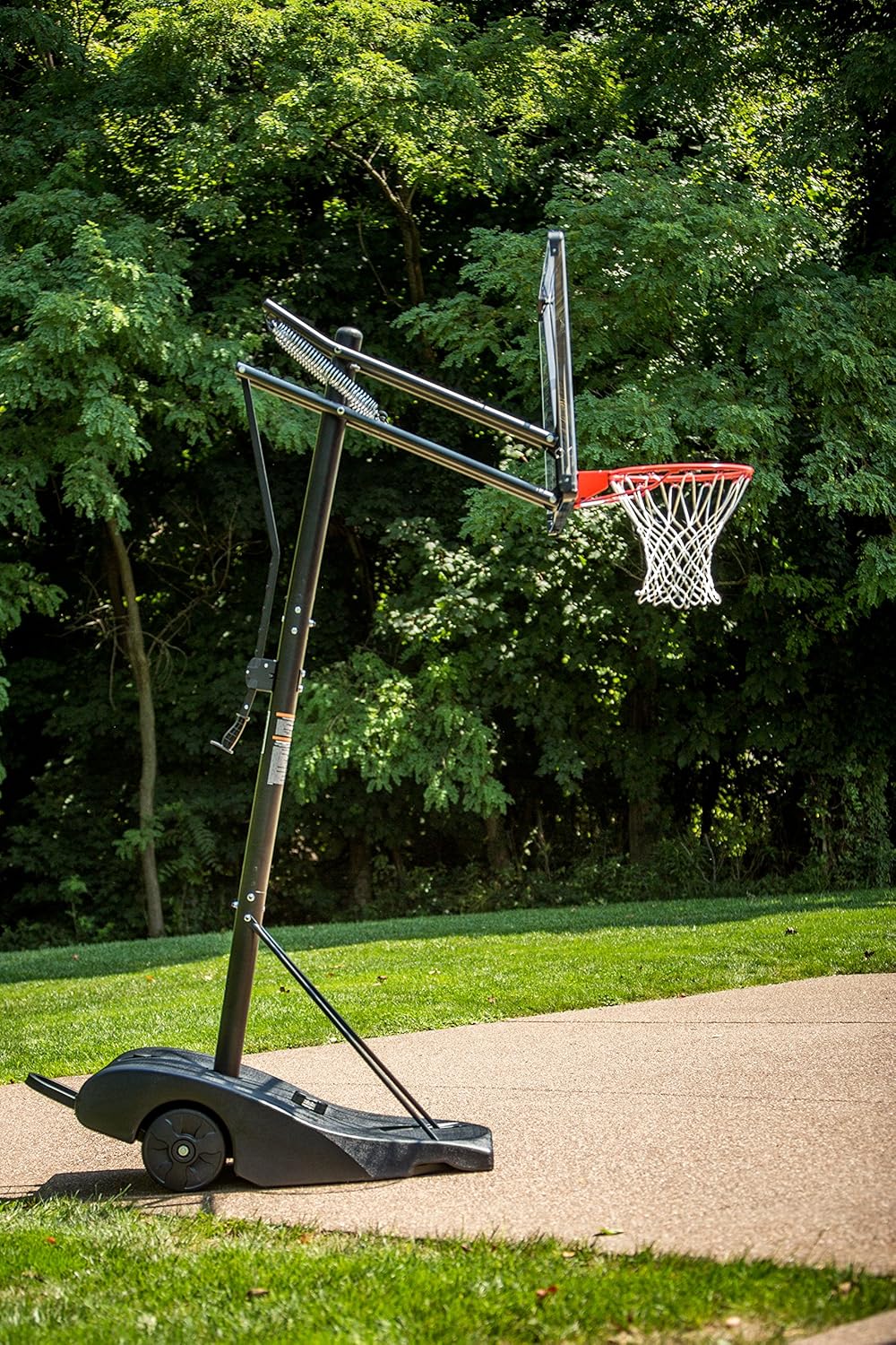 Silverback NXT Portable Height-Adjustable Basketball Hoop Assembles in 90 Minutes - Easy Lift and Roll Basketball Goal - Infinity Edge Basketball Backboard