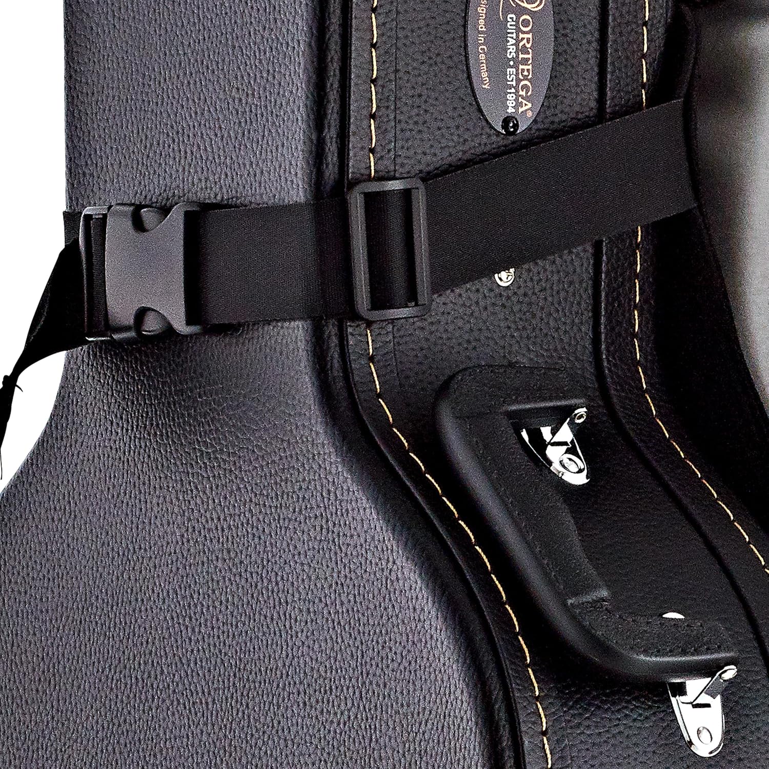 Hardshell Case Deluxe Backpack Straps w/Ergonomic Back Cushion - Carry your Hardcase Like a Gig Bag - Black