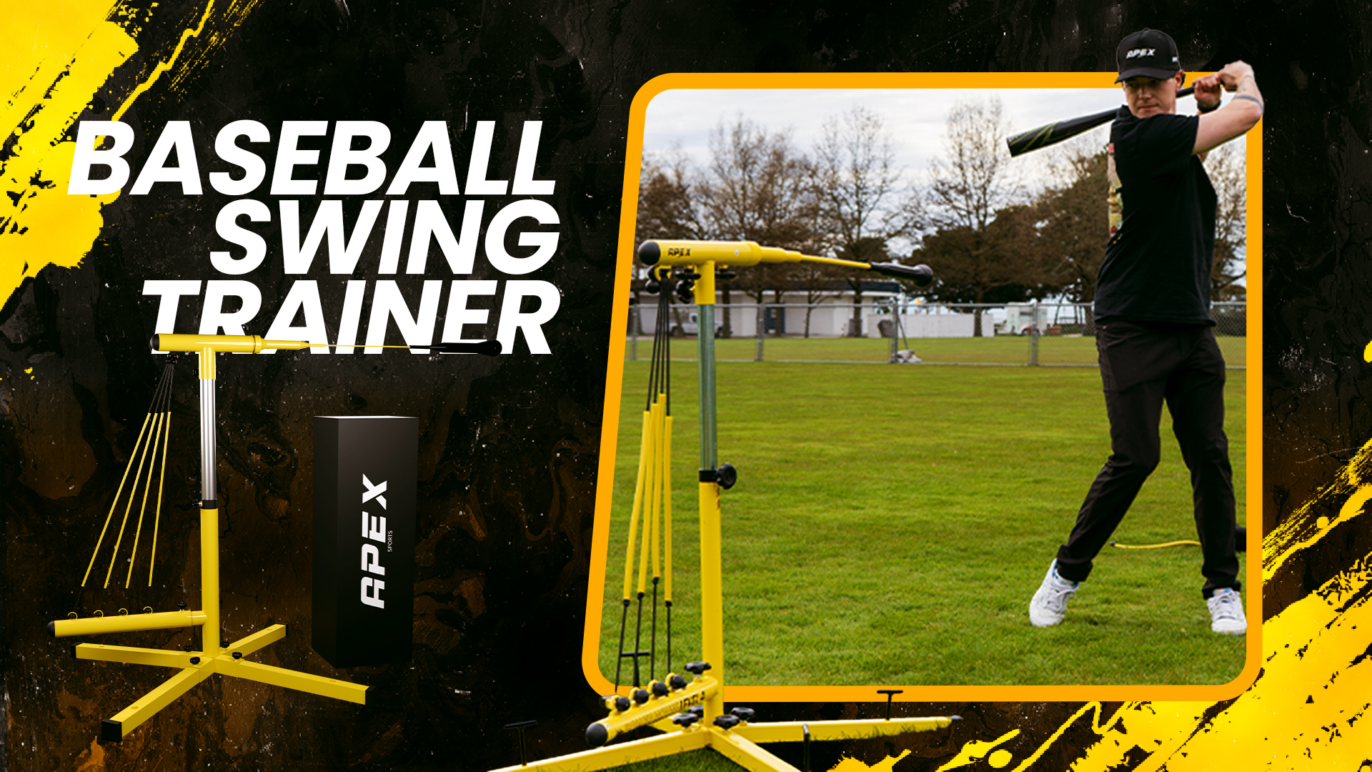 Amazon.com : Apex Sports Baseball Swing Trainer, Adjustable w
