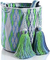 Vista 2 de Wayuu Boho Chic Collection - Bolsa de mano tejida a mano, Design 106