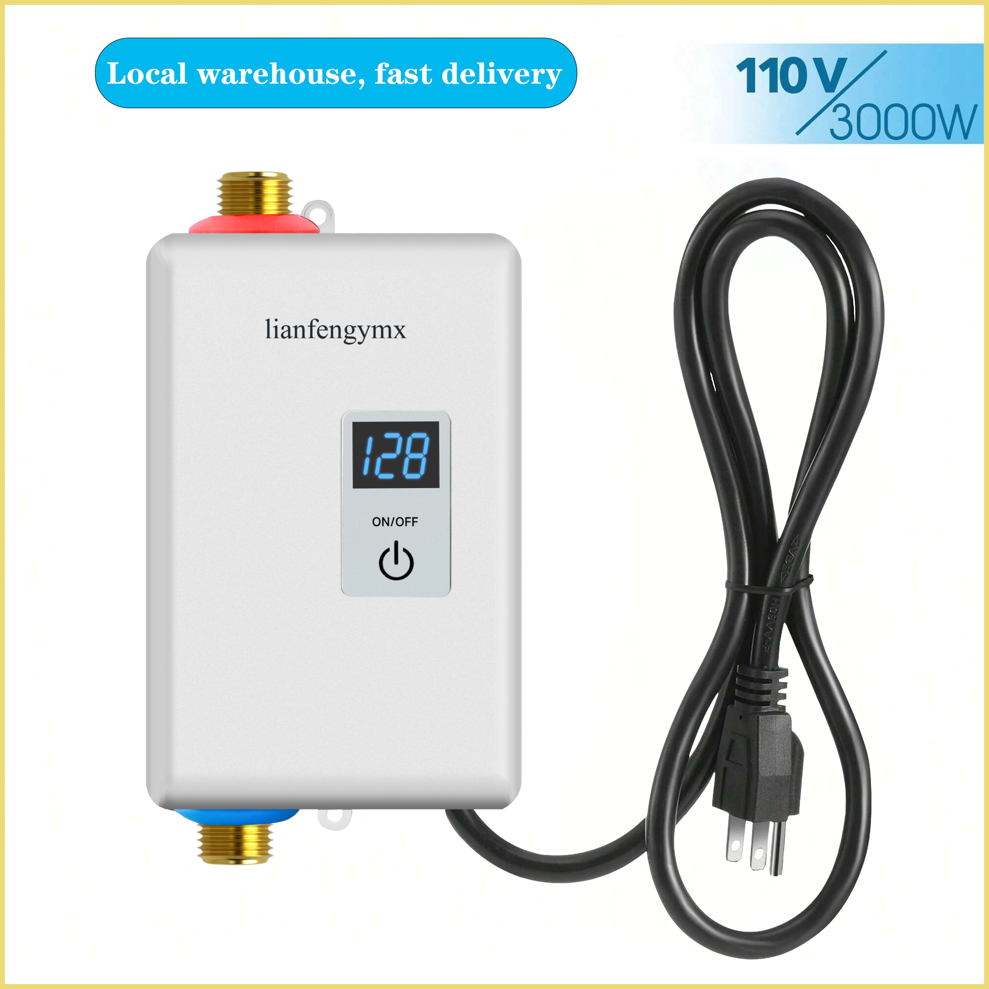 lianfengymx 3000W Tankless Water Heater 110V, Digital Display