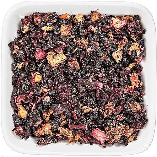 Miniatura 8 de Tealyra - Grandmas Garden Berry - Mezcla de té de frutas - Té de hojas sueltas a base de hibisco y bayas rico en vitaminas sin cafeína té caliente y