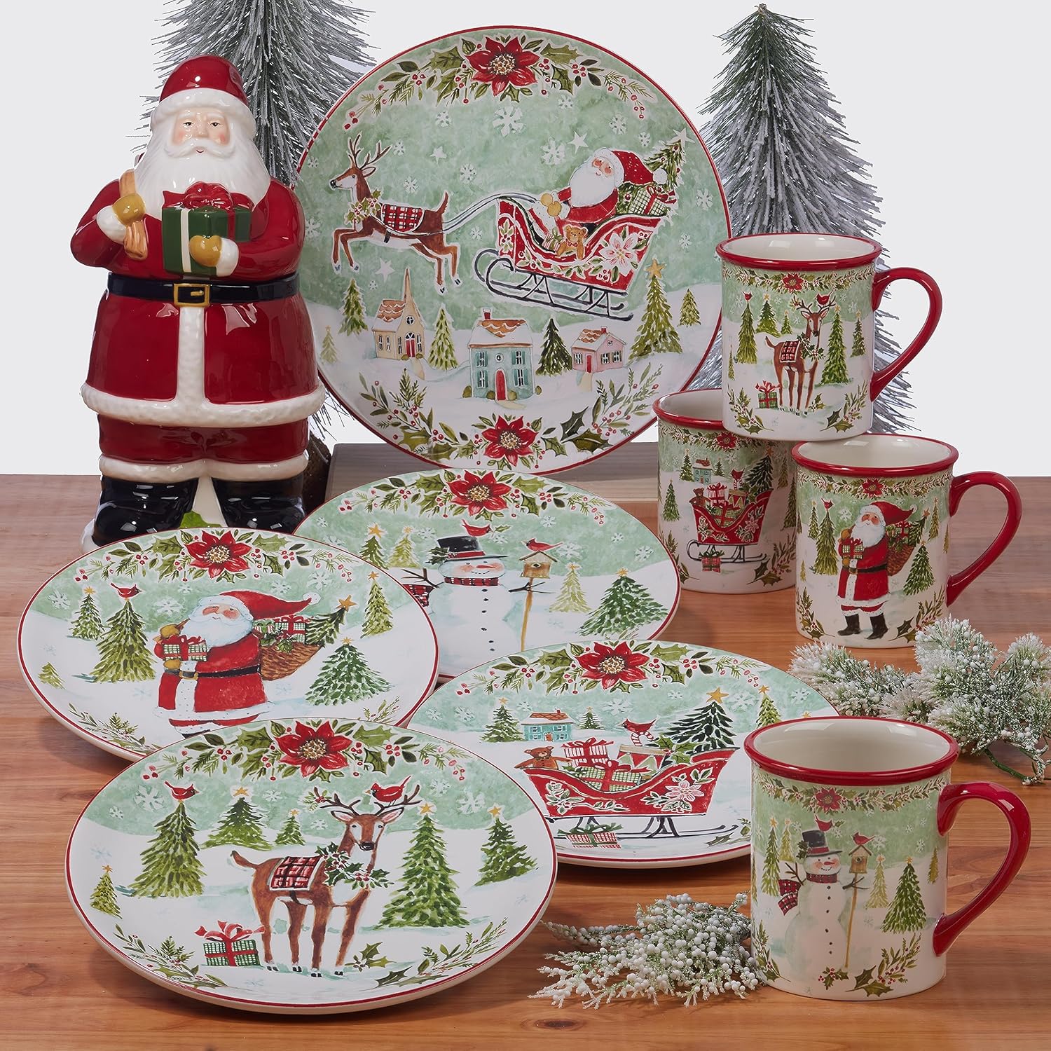 Joy of Christmas 11" Dinner Plates Set - Image 3