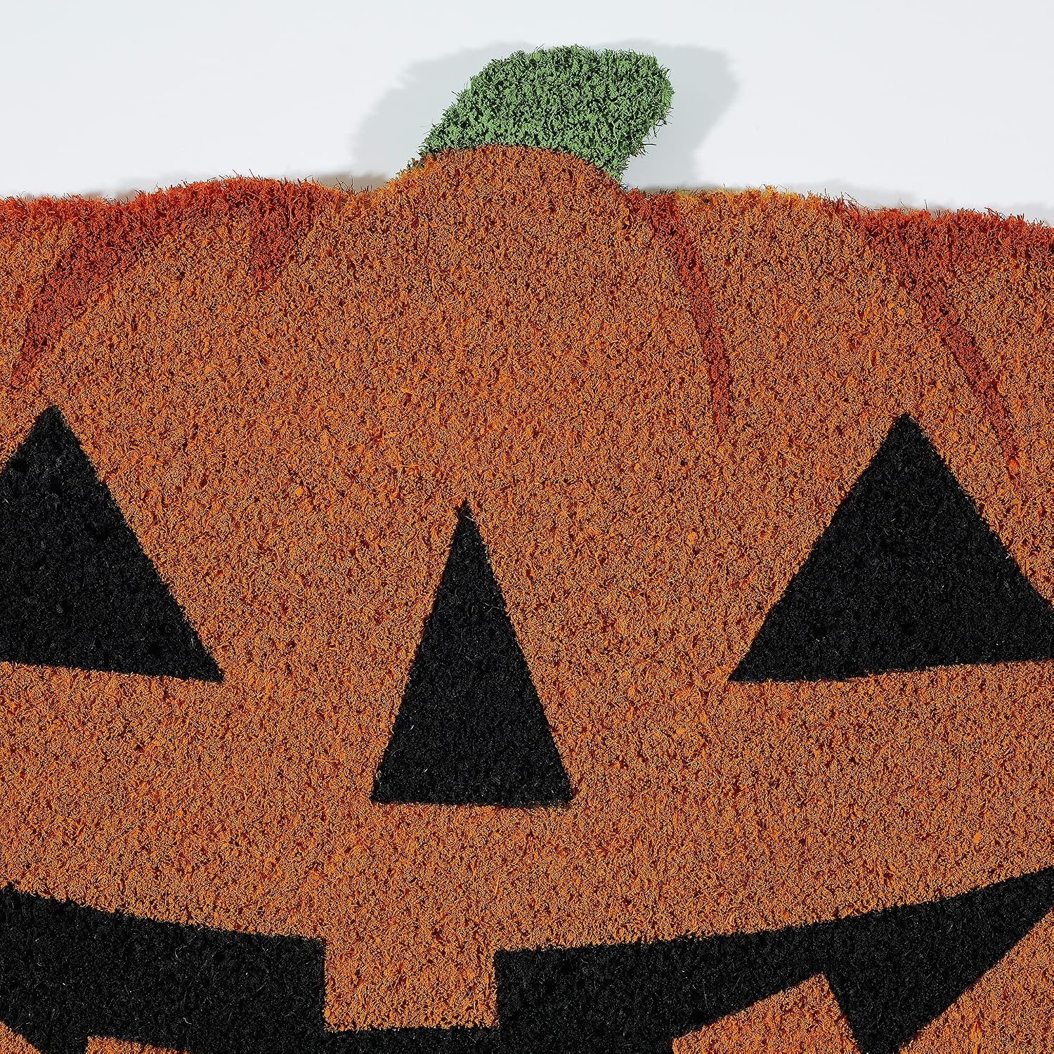 DII Decorative Halloween Welcome Mat, Durable Outdoor Pet Friendly Coir Doormat, Front Door Décor, 17x29, Jack-O-Lantern