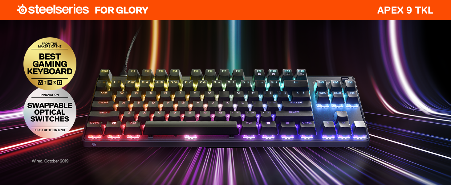 Amazon.com: SteelSeries New Apex 9 TKL – HotSwap Optical Mini