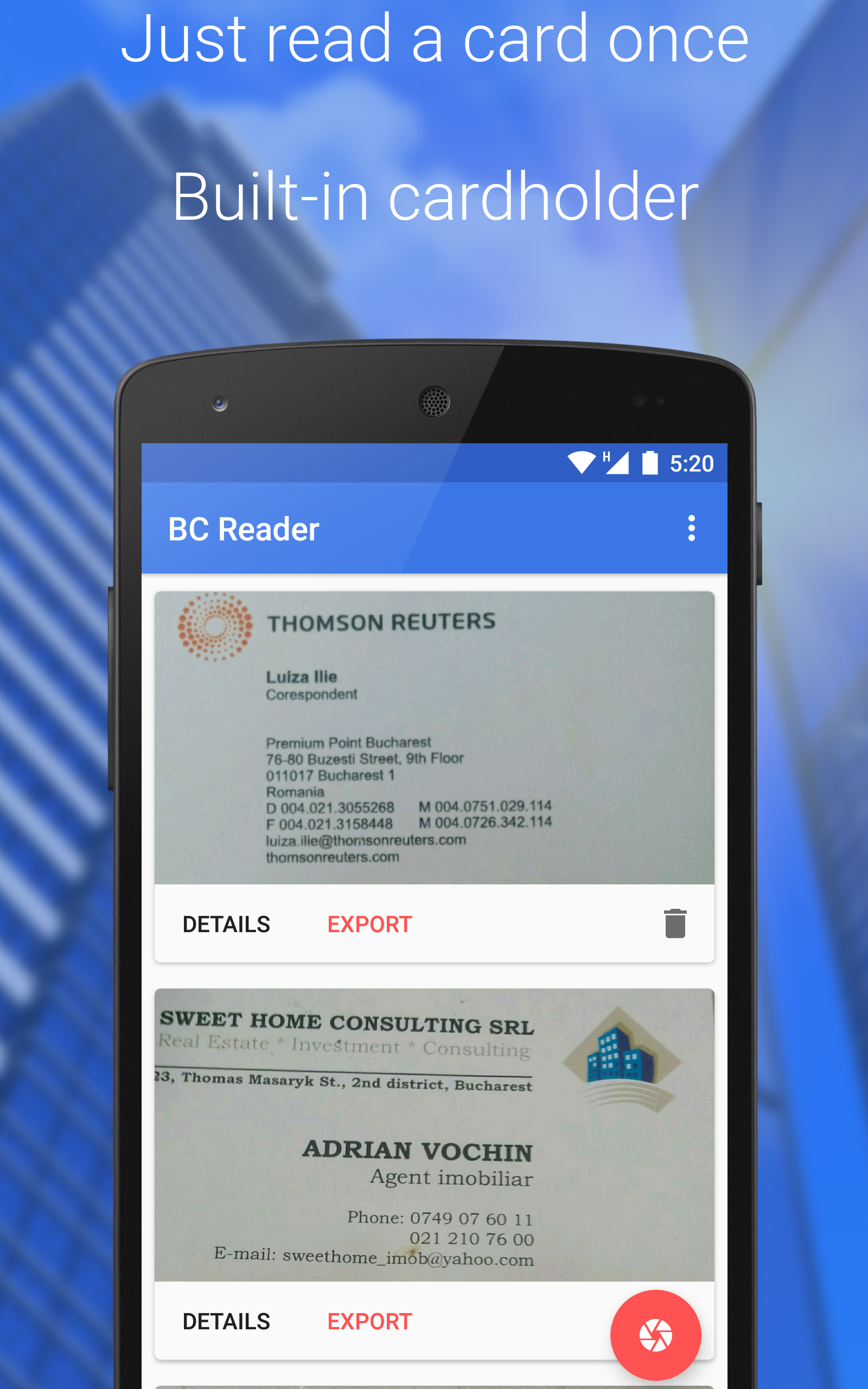 Business Card Reader - App on Amazon Appstore