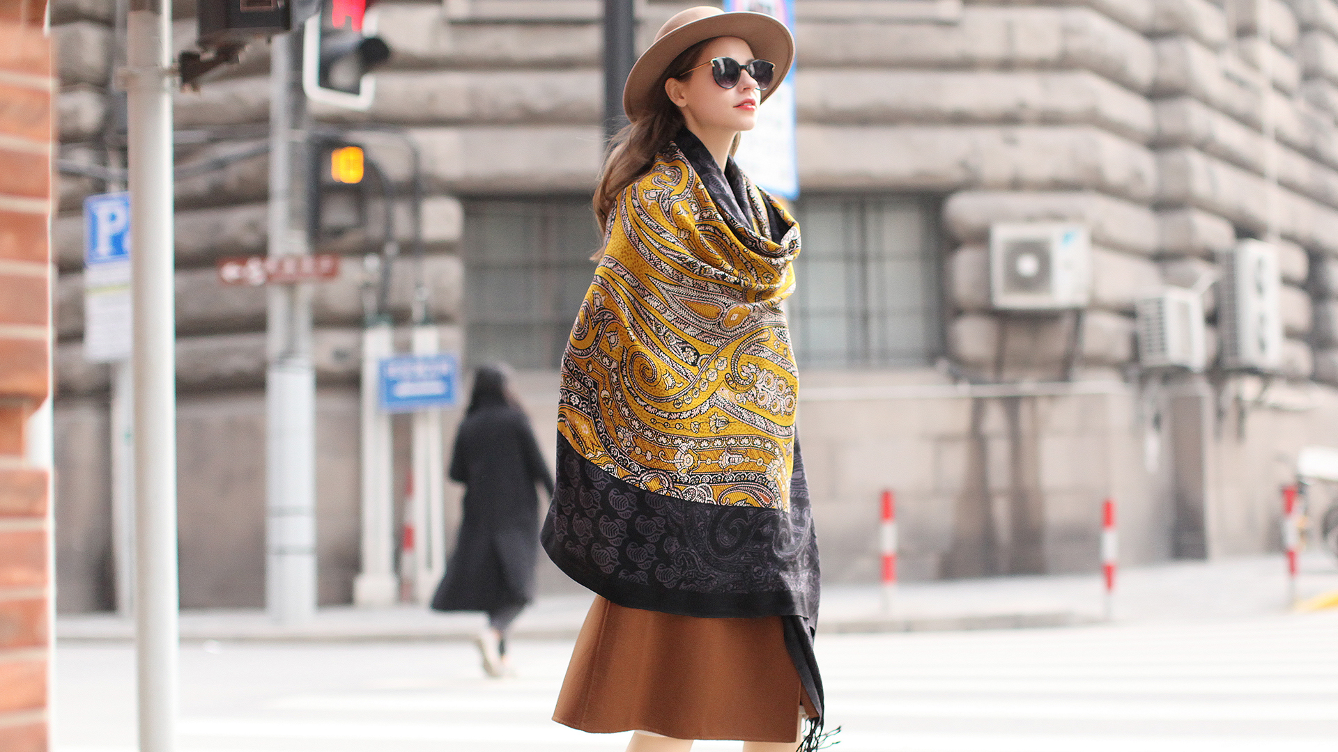 Inverno Multi Colorato Kint Feel Pashmina Scialli Elasticità Sciarpa