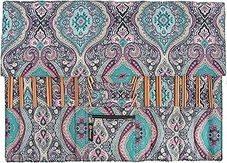 Pacmaxi Knitting Needles Organizer Foldable Knitting Needles Storage Case Up to 14 Inch Knitting Needles Holder for Straight and Circular Knitting Needles(NO Accessories Included) (Blue(Large))