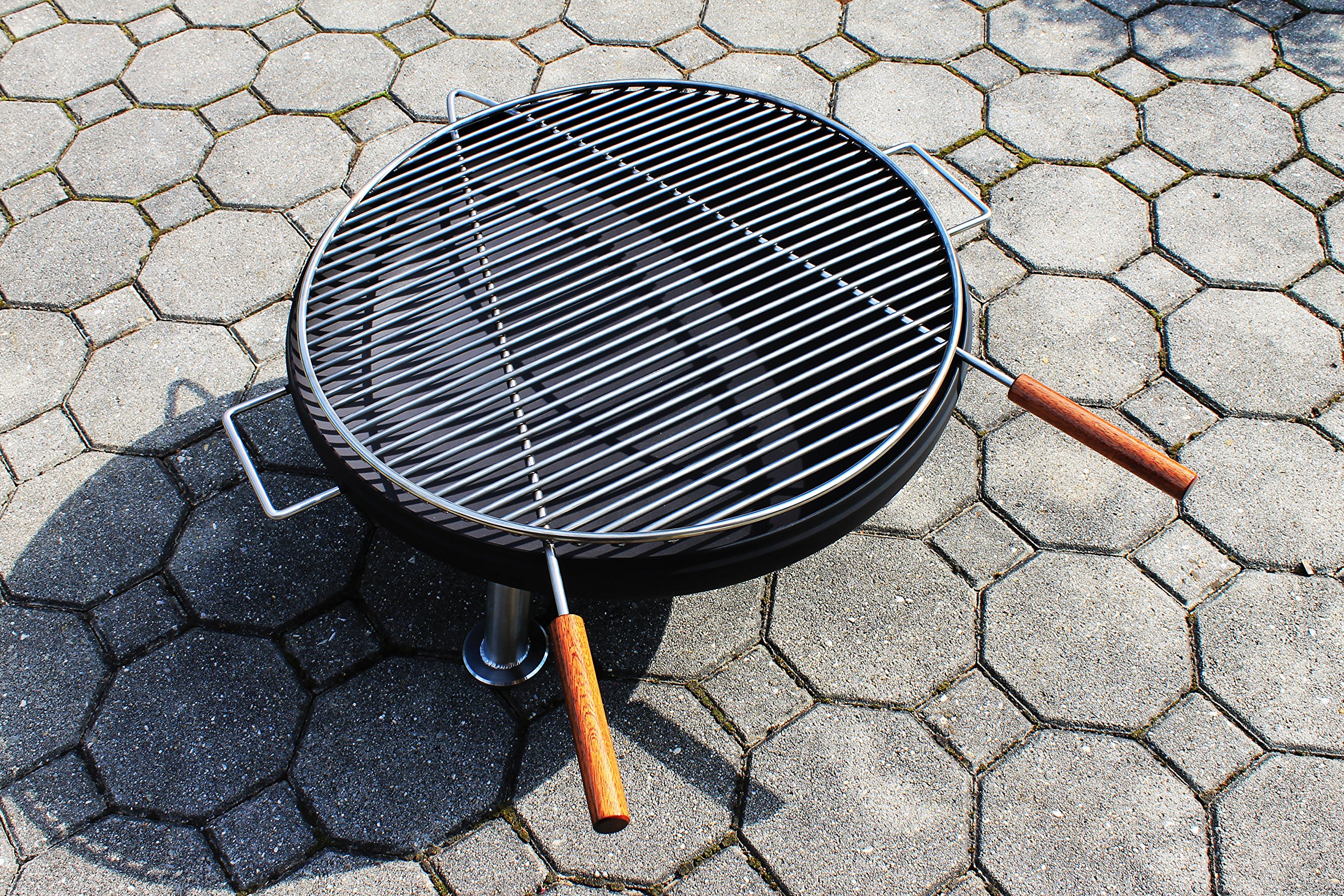 VEIKIN DESIGN Edelstahl Grill 'Style' 80 Cm – Premium Holzkohlegrill In Deutscher Handarbeit