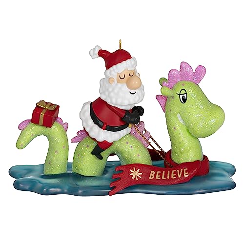Hallmark Keepsake Christmas Ornament 2023, Just Believe, Santa an...