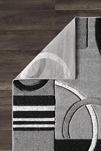 Miniatura 4 de GLORY RUGS Alfombra de área moderna, suave, tallada a mano, alfombra de piso contemporánea con textura esponjosa de primera calidad para interiores