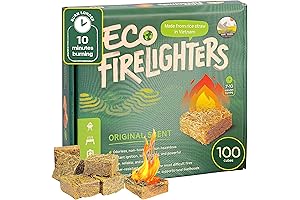 Eco Fire Starter: 100 Pieces for Effortless Fire-lighting