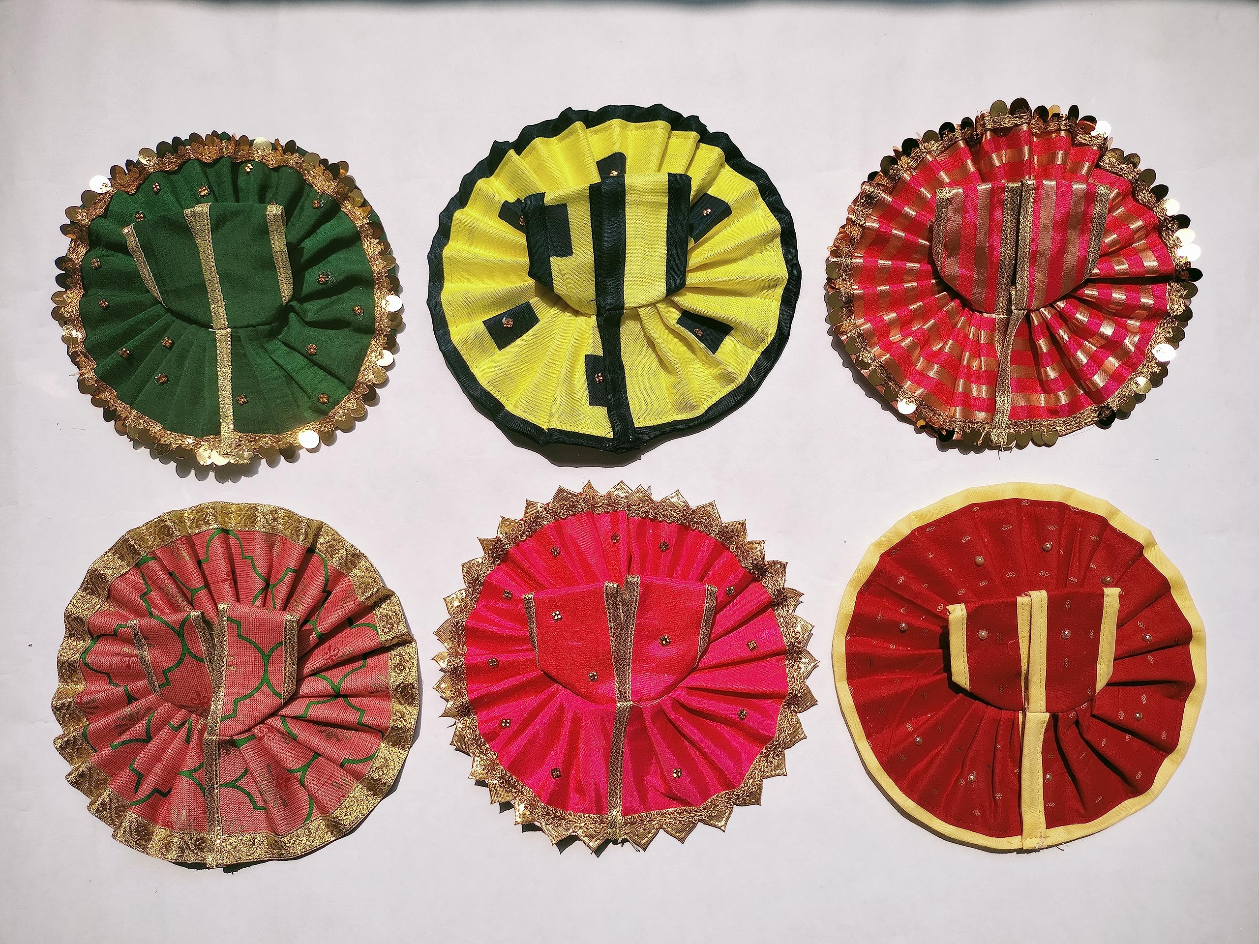 GenericMadhurya Collection 3 No. Laddu-Gopal, Krishna G, Bal-Gopal, Thakur-G Dress Best Pack of 3pcs