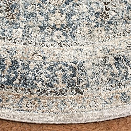 Miniatura 10 de SAFAVIEH Oregon Collection - Alfombra de área de 8 x 10 pies, color beige y gris, diseño oriental envejecido, no desprende pelusa y de fácil