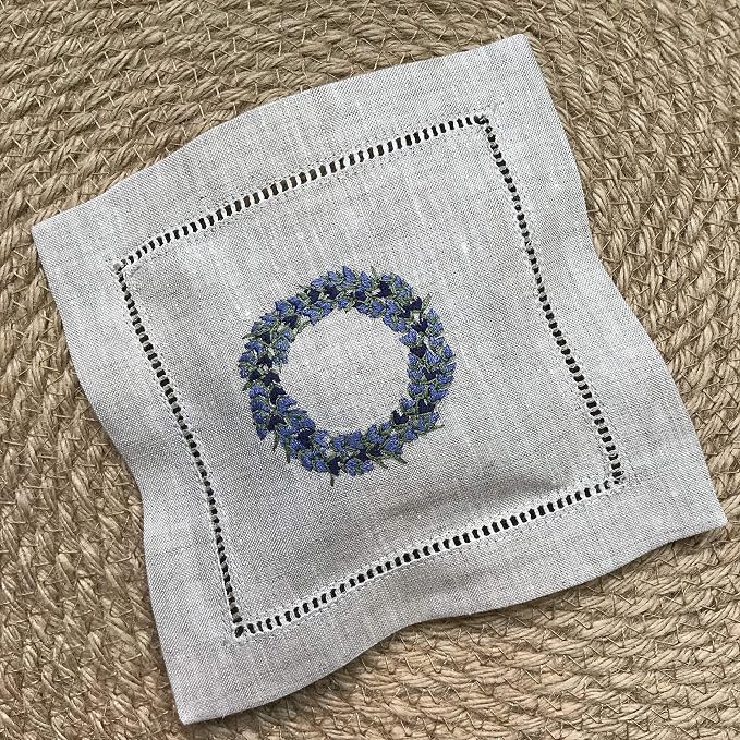Juego de 3 sachets bordados de lavanda 15x15 cm miniatura 4
