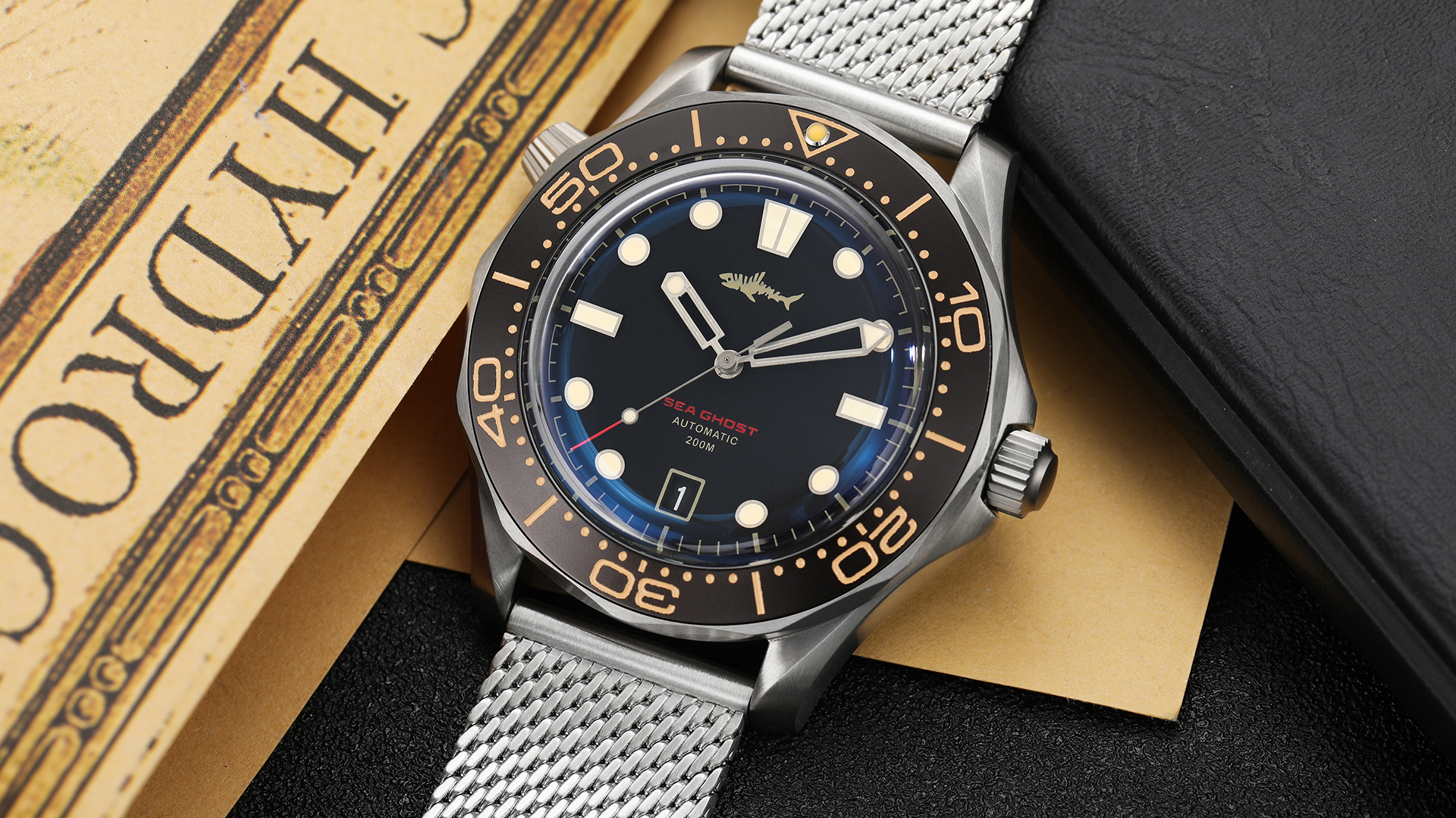 TACTICAL FROG Heimdallr Titanium Case Dive Watches for Men, NH35A