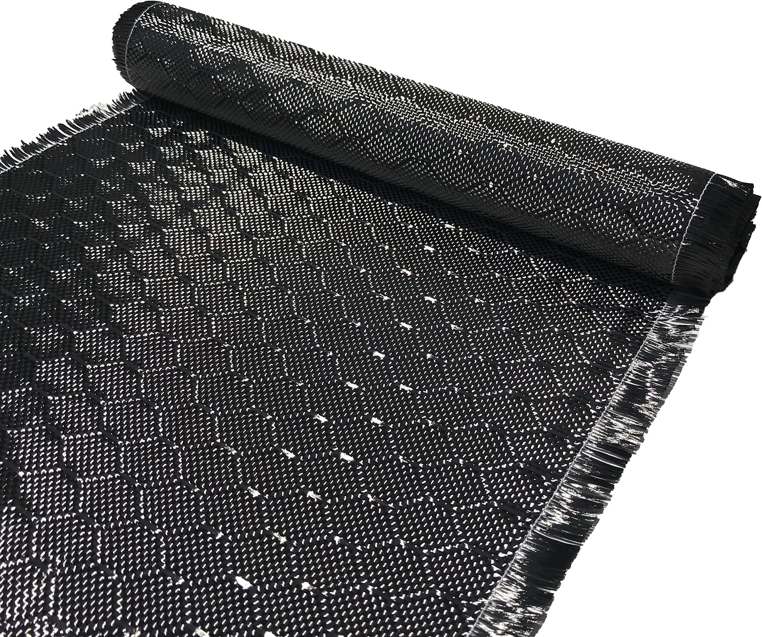 12 in x 10 FT - WASP - Carbon Fiber Fabric - Wasp Weave-3K - 220g-Black