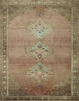 Loloi Magnolia Home Sinclair Clay/Tobacco 2'-3 x 3'-9 Accent Rug