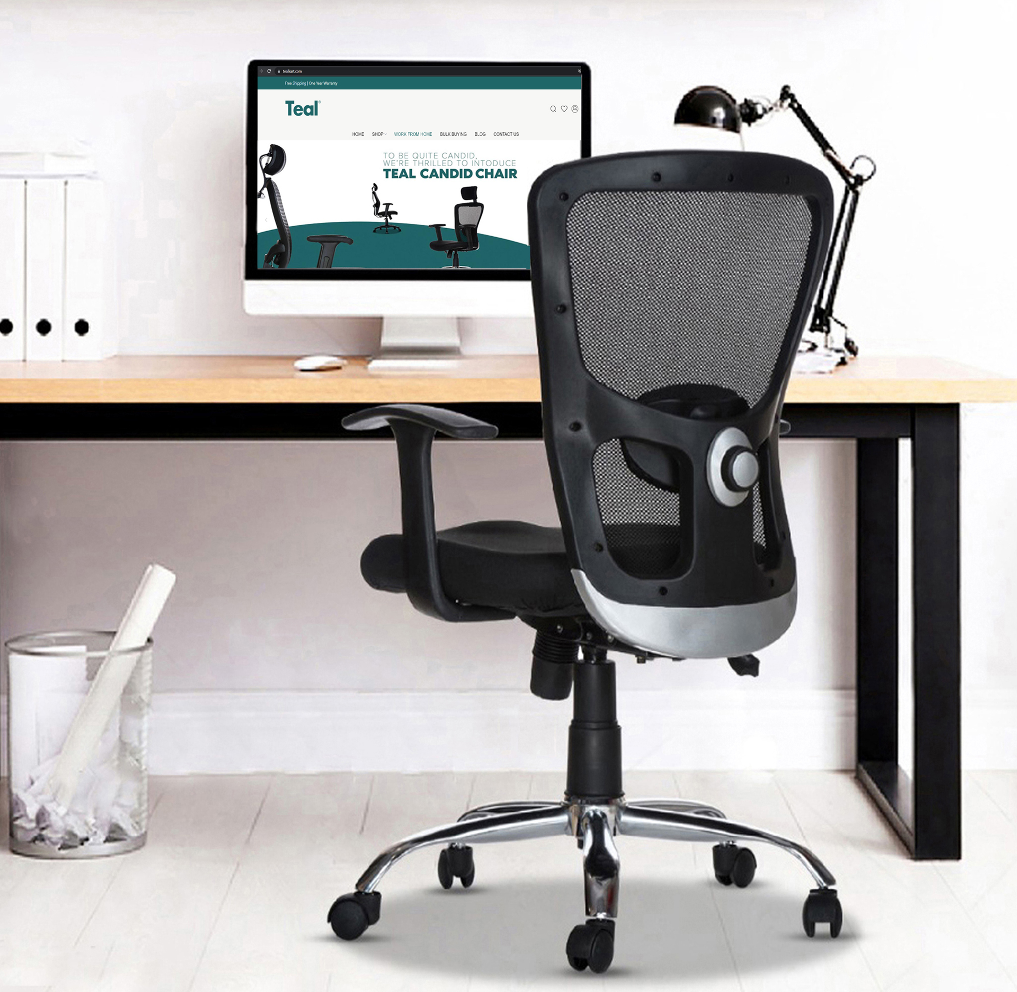 TEAL® Zenith MB Ergonomic Office Chair Computer Desk Chair Mid