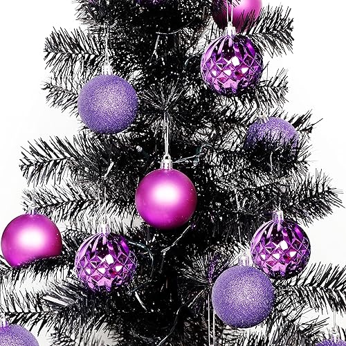 Miniatura 11 de Lulu Home Adornos de esferas para árbol de Navidad, 34 unidades, esferas colgantes Dorado