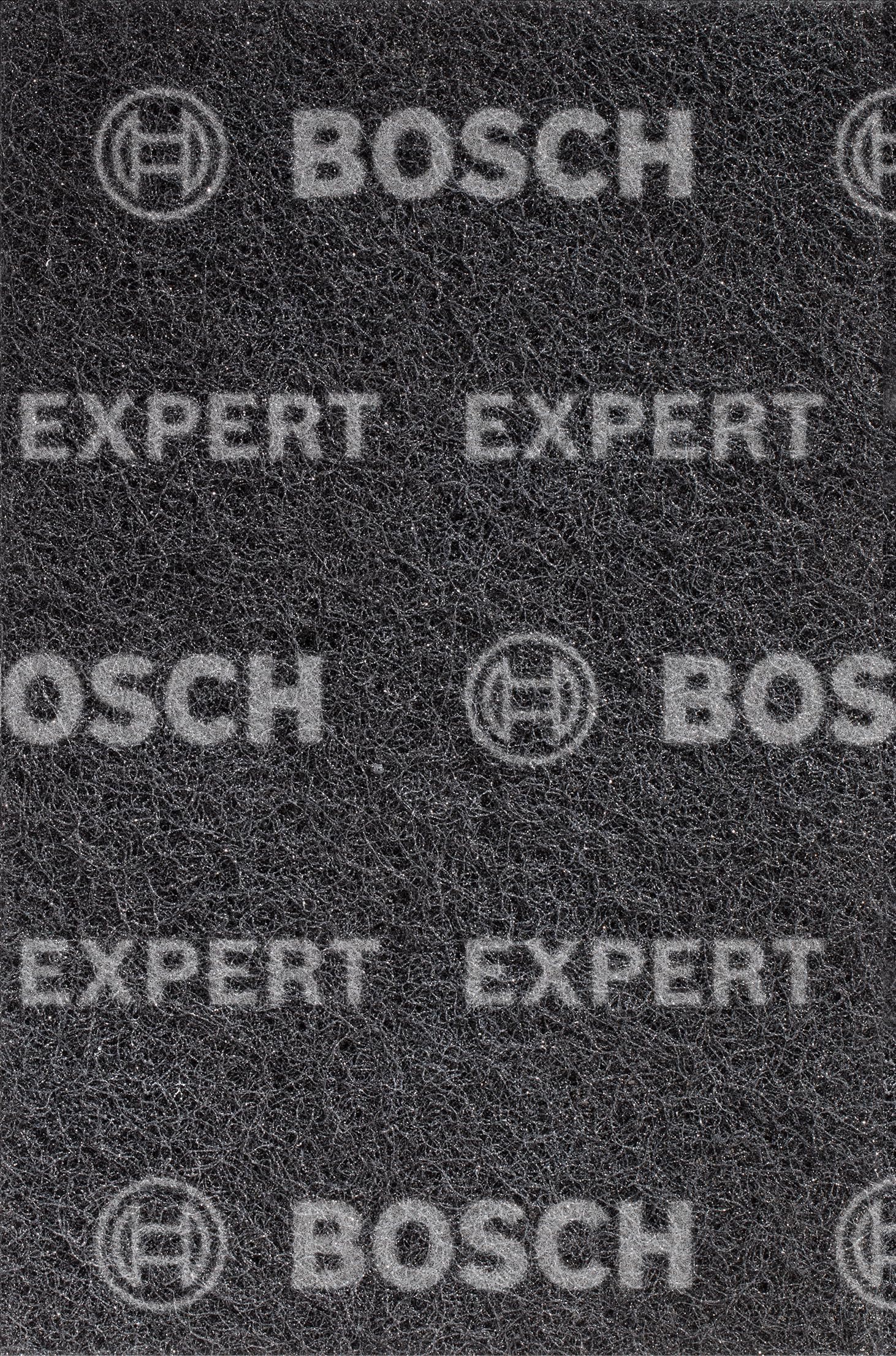 Bosch 1x EXPERT N880 Fleece Pads (for Steel sheets, Stainless steel, Ø 152 x 229 mm, Medium S, Professional Accessory Hand Sanding)
