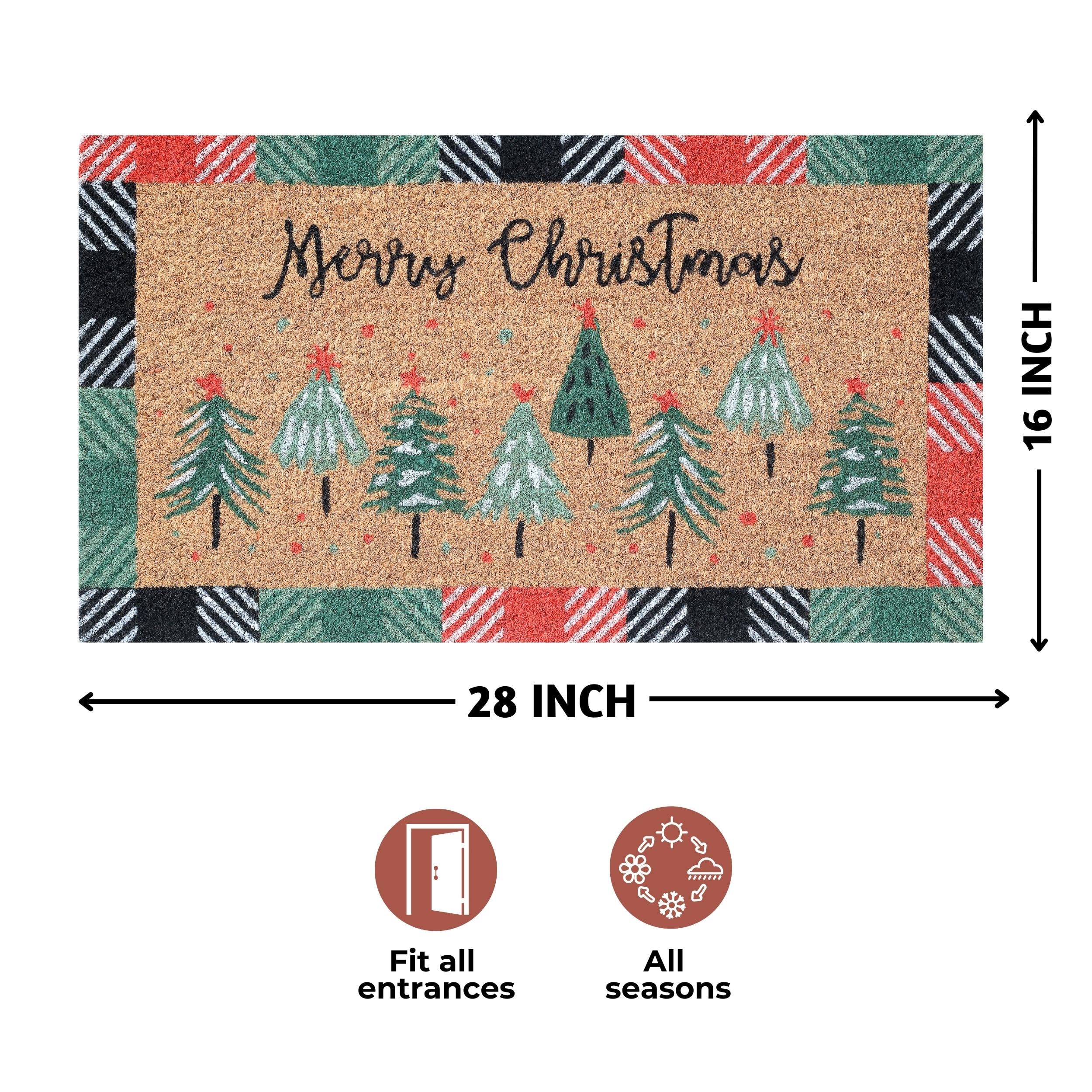 Folkultur Kokosfaser-Fußmatten (Merry Christmas, 40,6 x 71,1 cm)