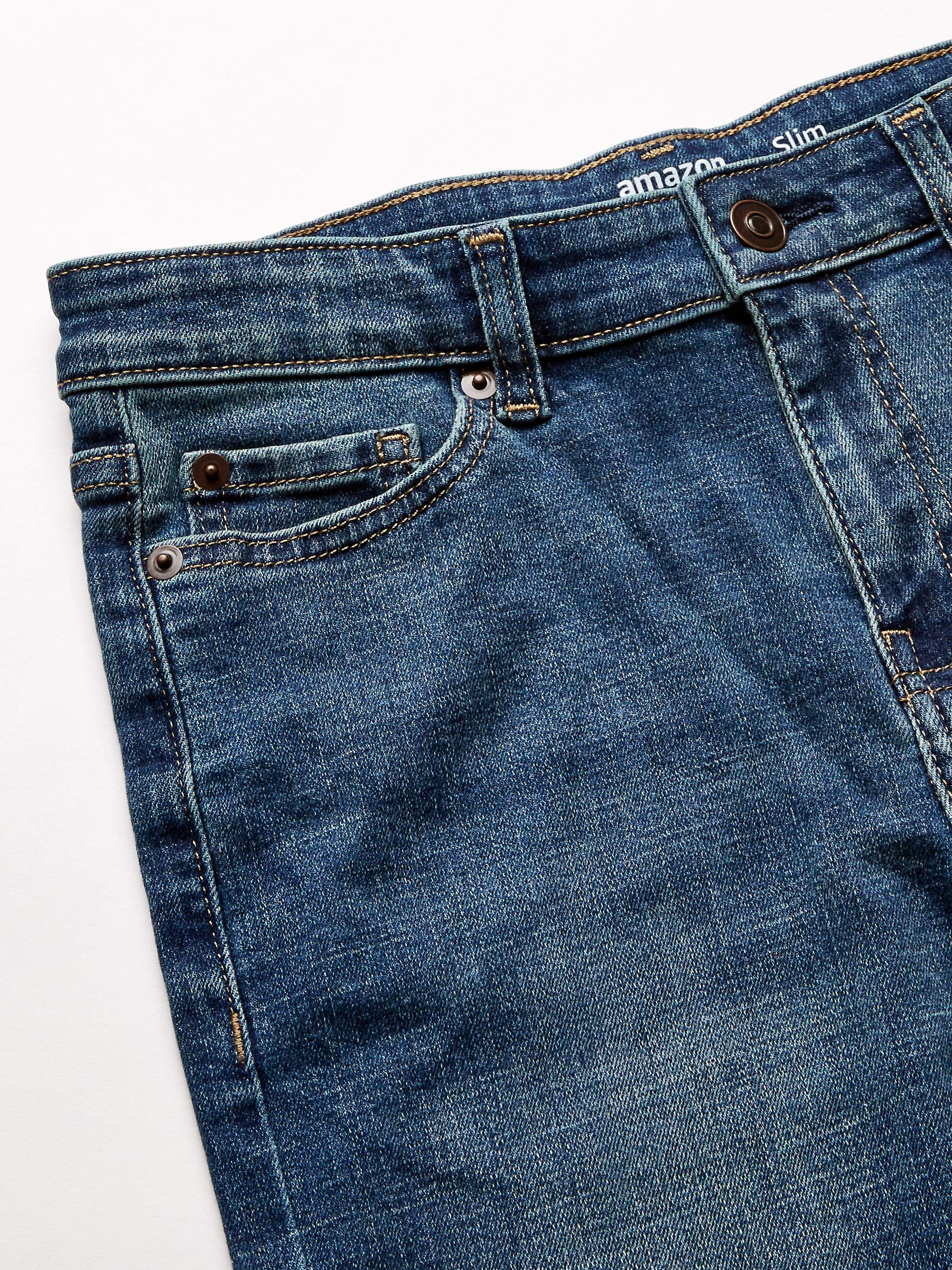 Amazon Essentials Jeans Slim Elasticizzati - Colori Fuori Produzione Bambini e Ragazzi