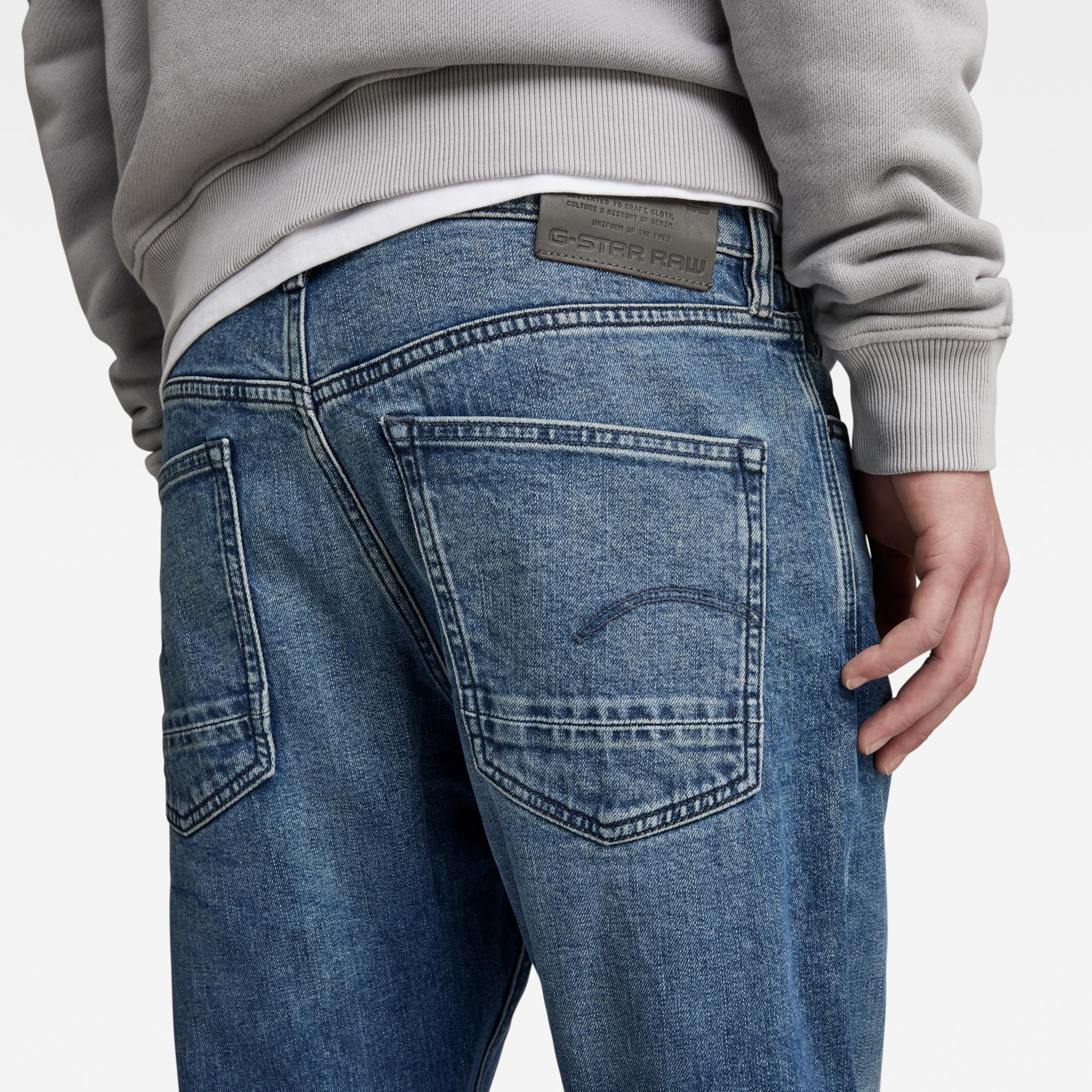 G-Star Herren Dakota Regular Straight Jeans Blau (Faded Cascade D23691-C052-C606) 31W / – Bild 3