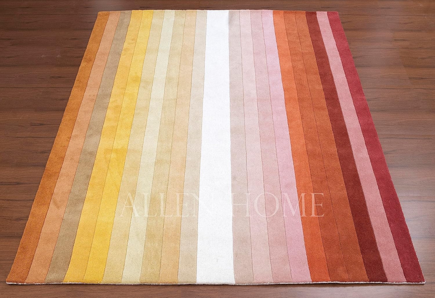 Hand Tufted Traditional Wool Area Rugs by Allen Home - Durable - 100% Wool - Living Room, Dining Room, Bedroom, and Entryway Area Rugs - 8’ x 10’ - Maximus Color Bar