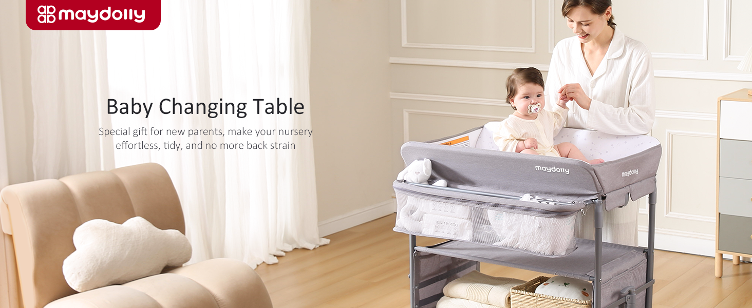 オムツ台　maydolly Amazon.com : Maydolly Baby Changing Table, Portable Folding