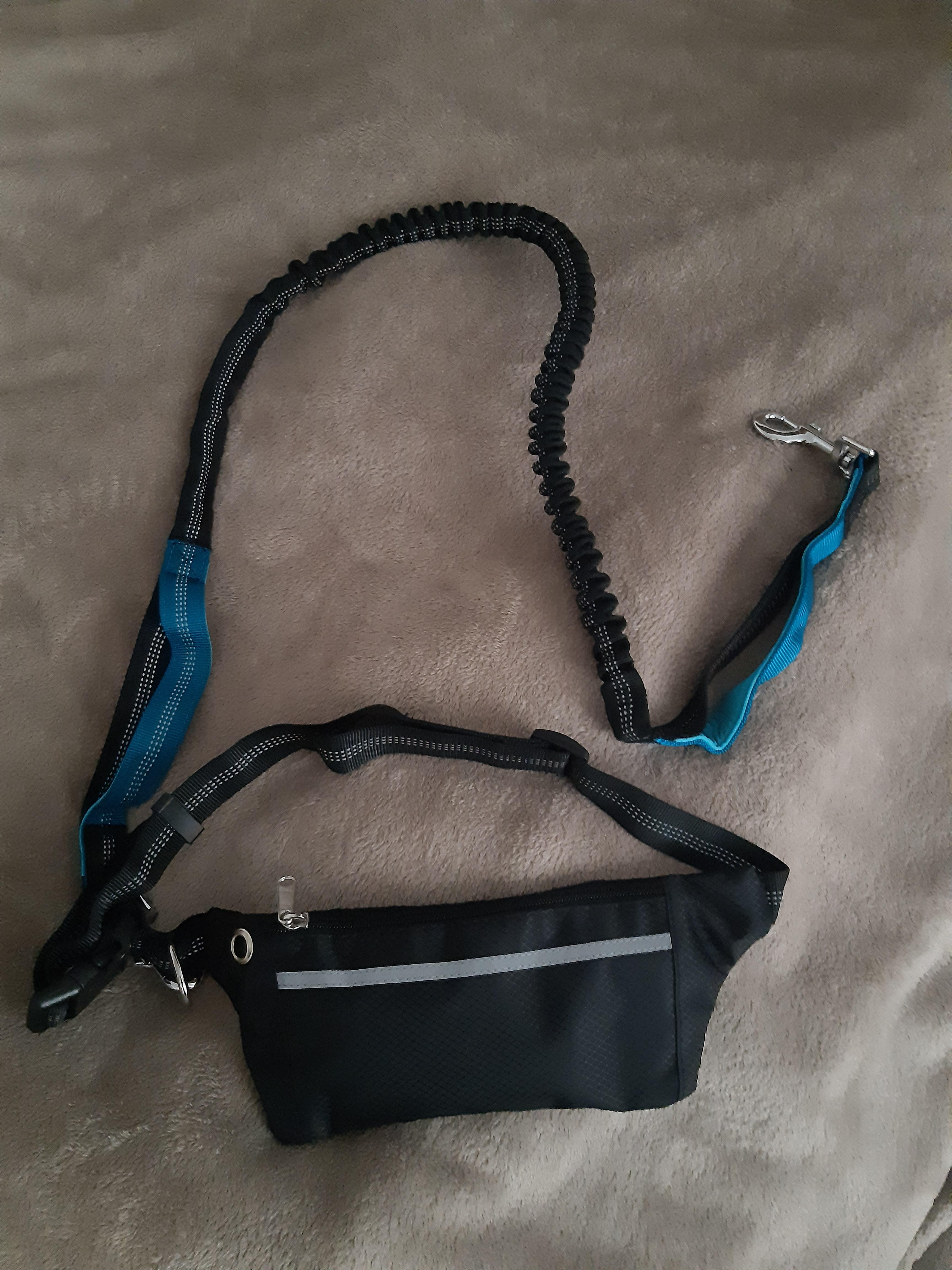 Joggingleine Mit Bauchgurt - Reflektierende Hundeleine Für Freihändiges Laufen