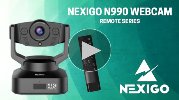 Amazon.com: Zoom Certified, NexiGo N990 (Gen 2) 4K PTZ Webcam