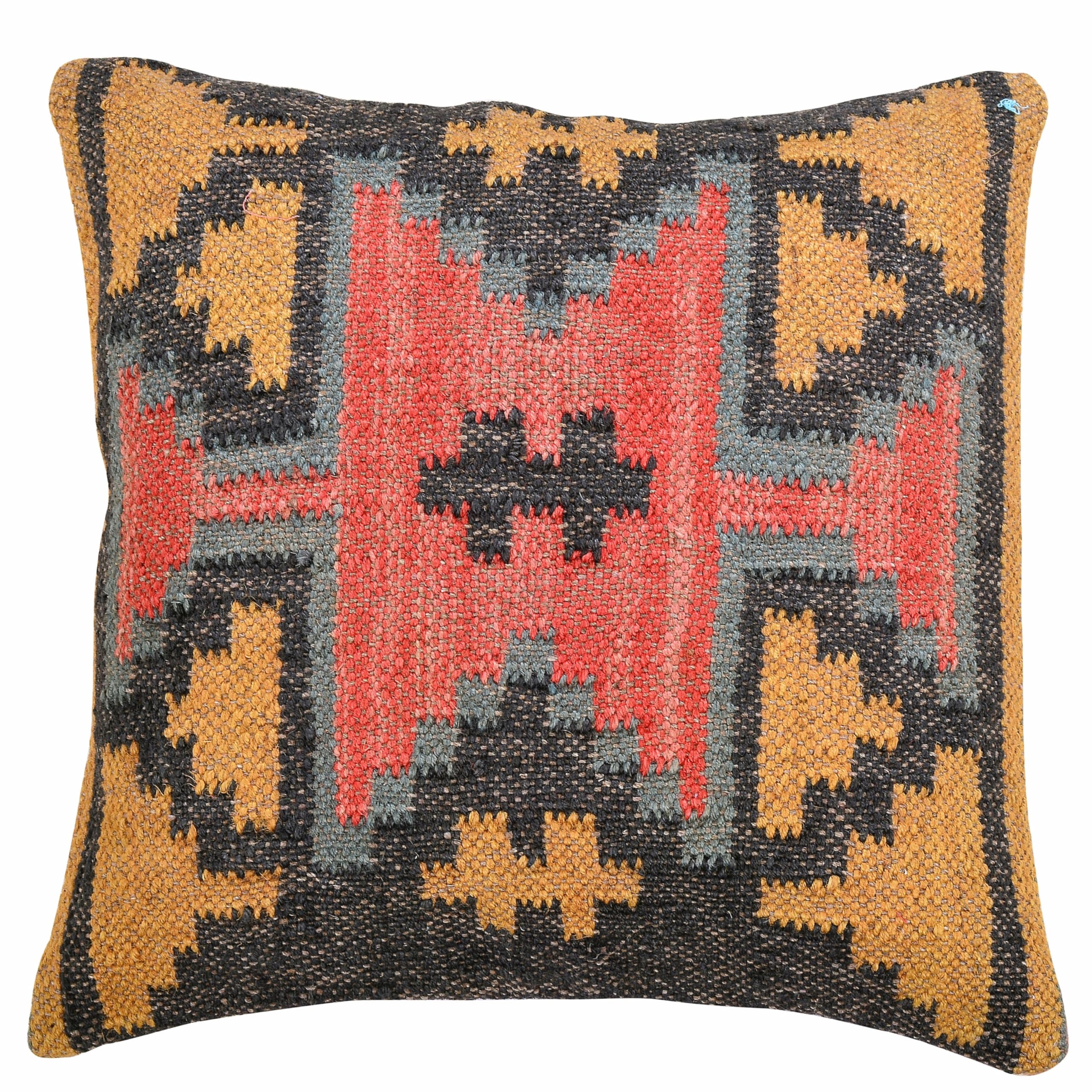 Bohemian taie d'oreiller décoratifs et jute housse de coussin ethnique 18x18