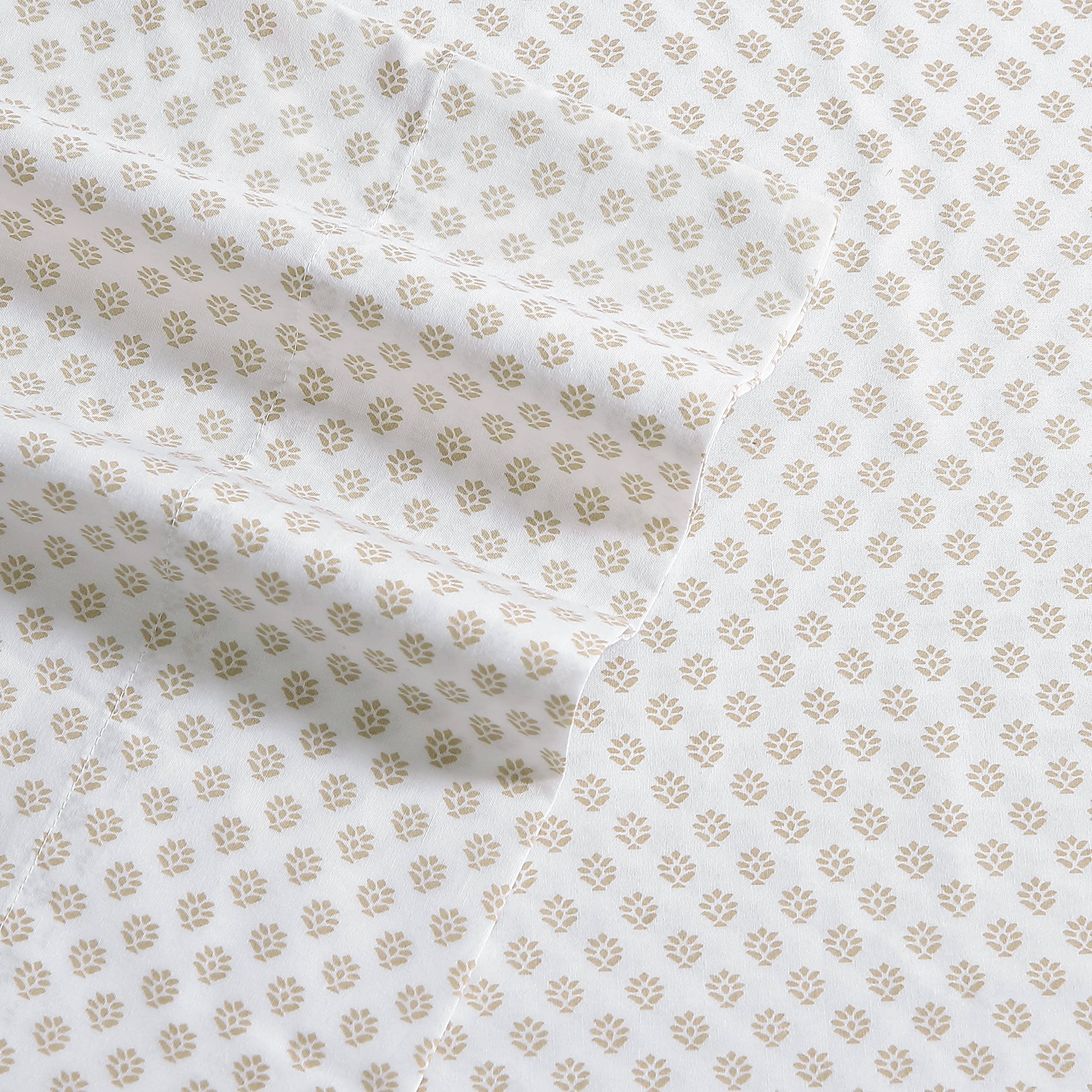 Stone Cottage - Percale Collection - Sheet Set - 100% Cotton, Crisp & Cool, Lightweight & Moisture-Wicking Bedding, Queen, Millstone - Image 3