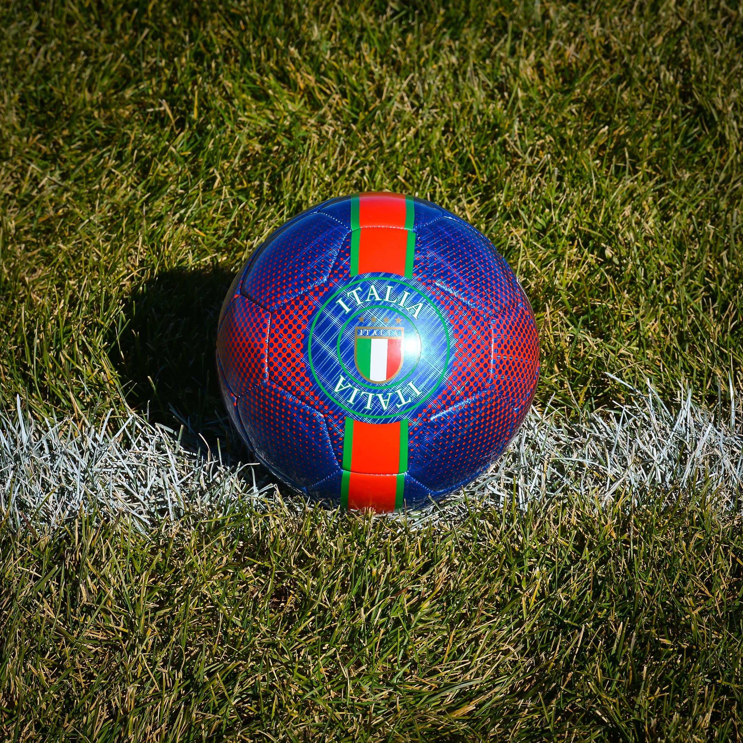 Amazon.co.jp: Italia Soccer Ball Blue/Red Size 5 : スポーツ