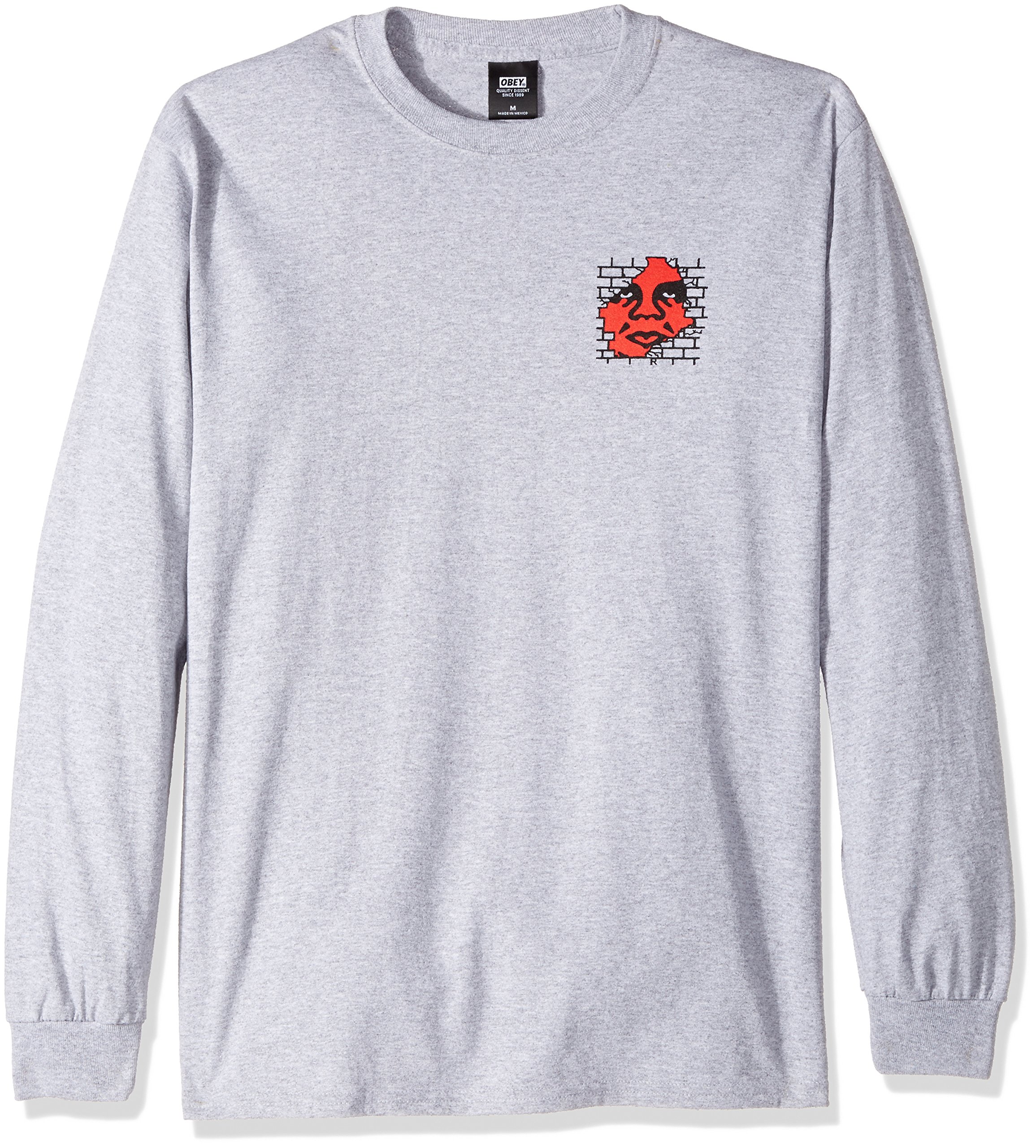 Obey Men's Big Boy Pants Regular Fit Basic Long Sleeve T-Shirt