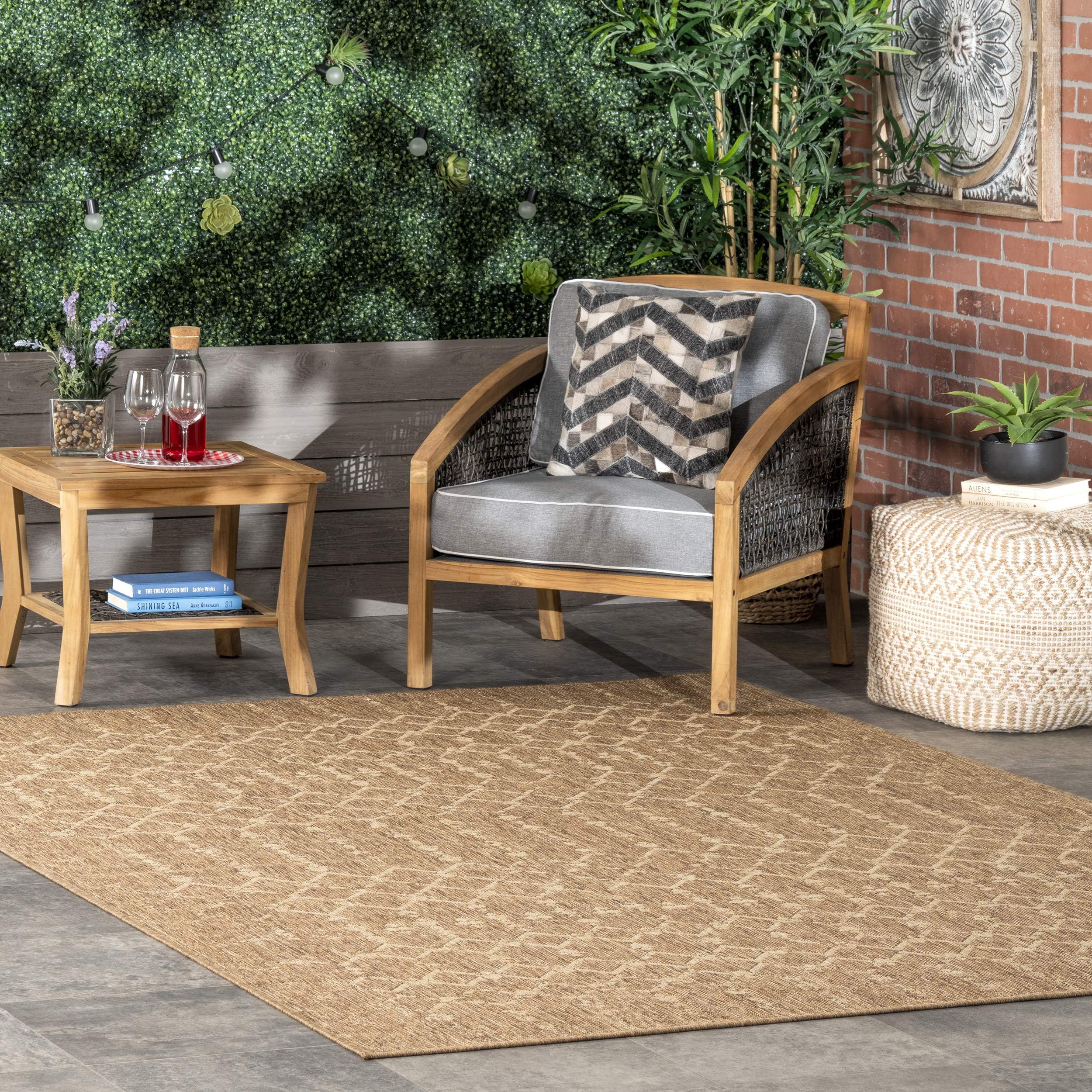 Amazon.com: nuLOOM Grayson Moroccan Trellis Indoor/Outdoor Area Rug ...