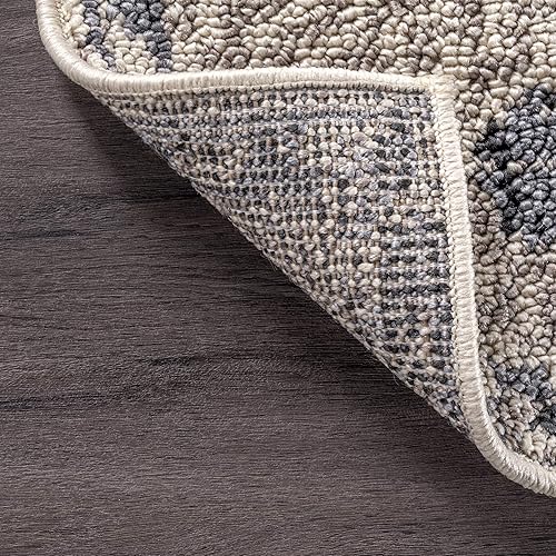 Miniatura 8 de nuLOOM Blaine - Alfombra decorativa de diamantes punteados, 2 x 3 pies, marfil