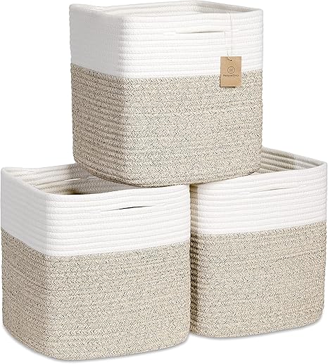 NaturalCozy Storage Woven Baskets for Organizing