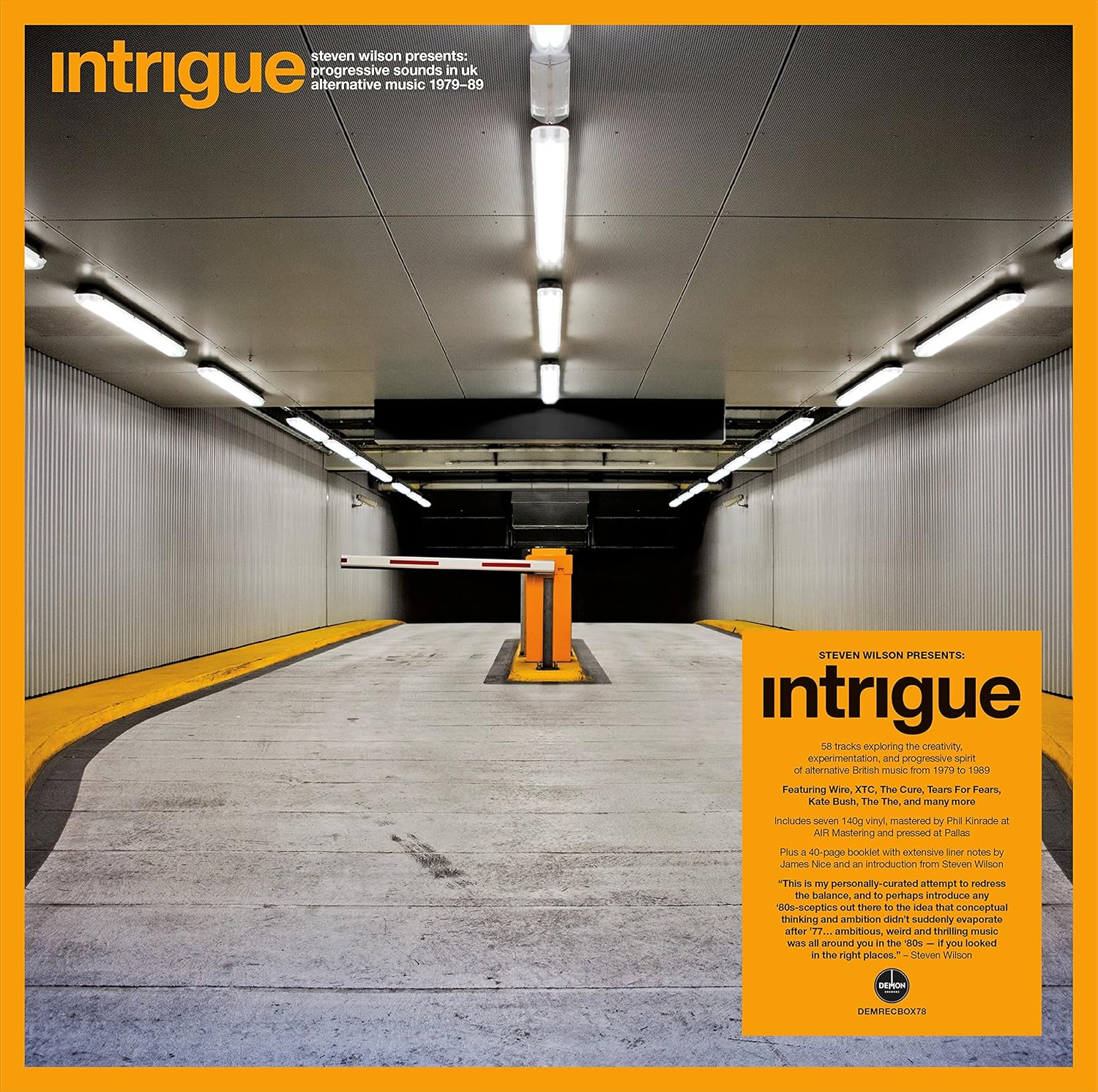 Steven Wilson Presents: Intrigue-Progressive Sounds In Uk Alternative Music 1979-89 / Various - 140-Gram Black Vinyl 7LP Boxset por Steven Wilson Presents / Various — capa do álbum