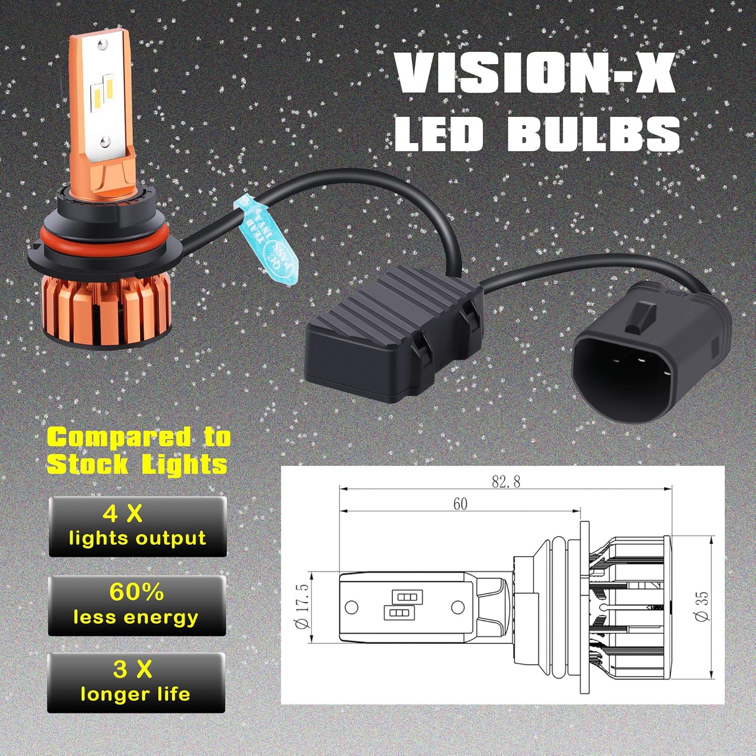 🔥 Alla Lighting Vision X-HL Xtreme Super Bright 10000 Lumens HB5 9007 LED Bulbs, Dual High/Low Beam Headlights(off-road use)/DRL Lights Replacement Bulbs Adjustable Beam, 6000K Xenon White Frее Shірріng 🛒 Alla Lighting Vision X-HL Xtreme Super Bright 10000 Lumens HB5 9007 LED Bulbs, Dual High/Low Beam Headlights(off-road use)/DRL Lights Replacement Bulbs Adjustable Beam, 6000K Xenon White
