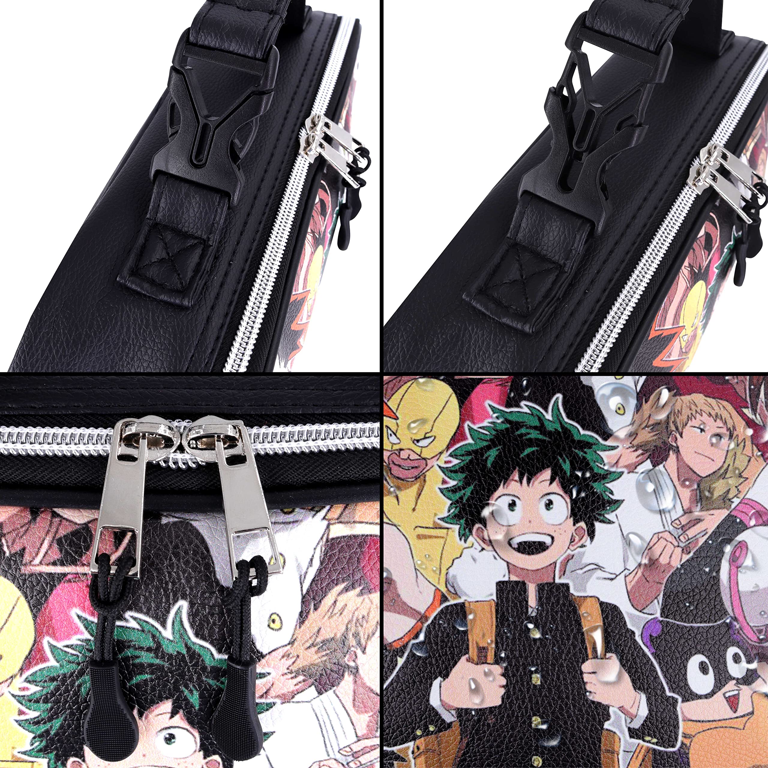 Borsa Pranzo Termica Roffatide My Hero Academia - Isolata Impermeabile Con Tasca, 27x7.5x21 Cm