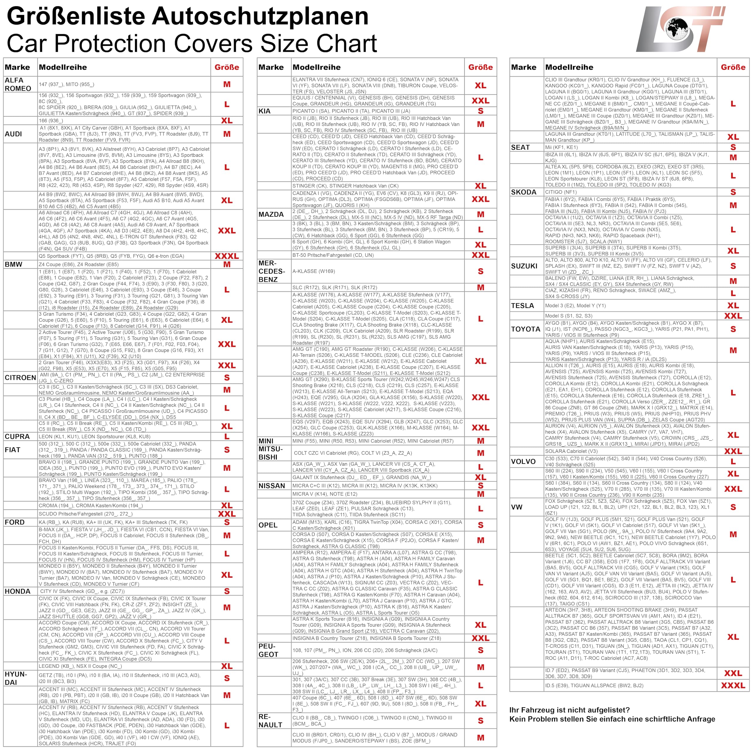 LST Autoabdeckung Indoor – lackschonende und Dehnbare Autogarage. Car Cover Innenbereich für Autohäuser und Endverbraucher. Auto Abdeckplane schützt vor Sonne, Staub. (Rot, S (380x125x120cm))