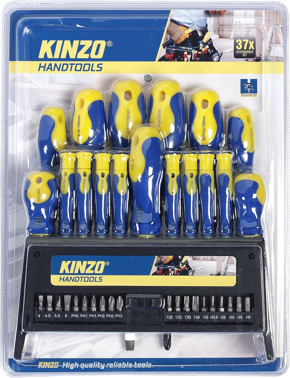 Kinzo Screwdriver Set, 37 Pieces