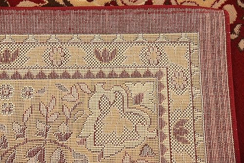 Vista 384 de Unique Loom Reza Collection- Alfombra, Polipropileno, Marrón Marrón/ marfil