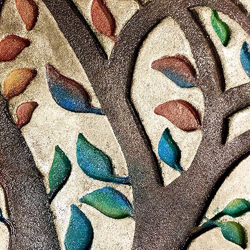 Miniatura 6 de Sello de hormigón de árbol de la vida de Walttools, diseño único de círculos decorativos (36.0in)