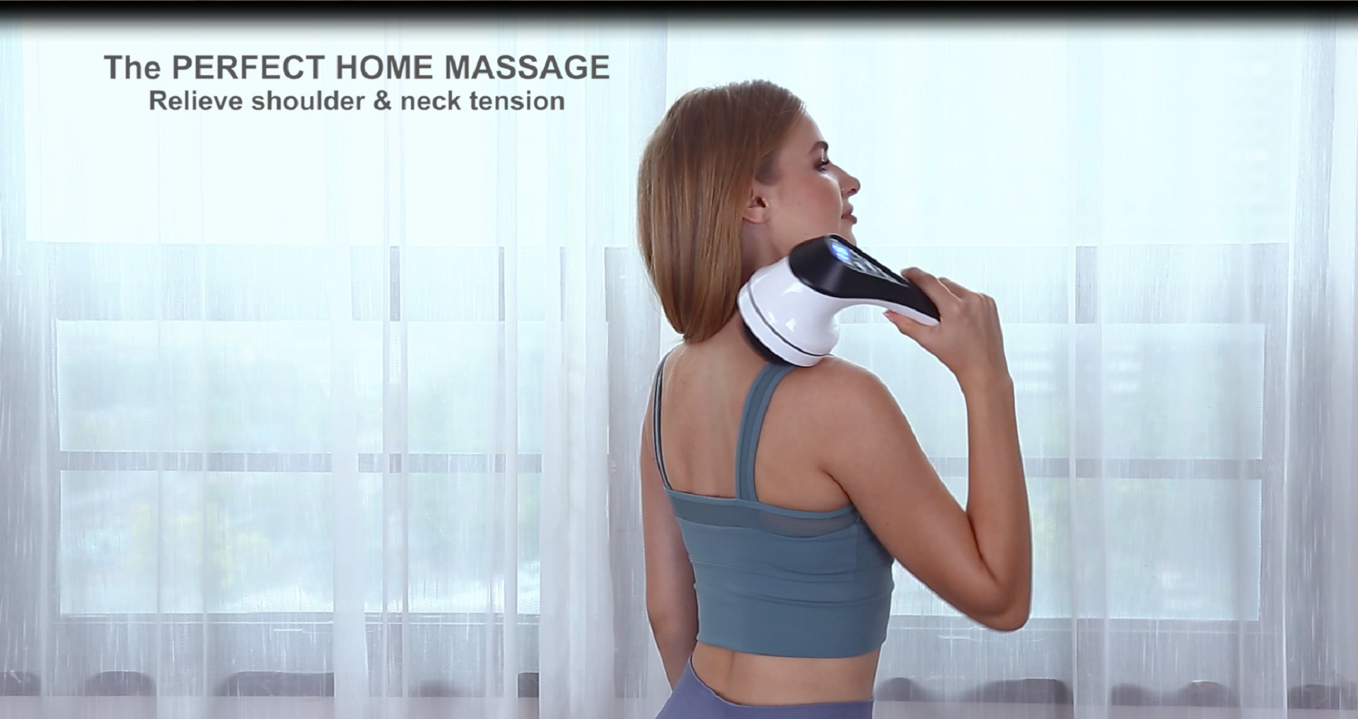 Pistolet De Massage électrique Rechargeable – 5 Têtes, Vibrations, Pour Dos & Jambes, Portable Sans Fil