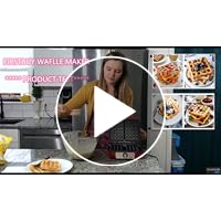 FirstBuy Belgisches Waffeleisen, 1000W Waffeleisen mit Einstellbarem Temperaturregler, 2 Scheiben Quadratisches Antihaft… – Bild 9